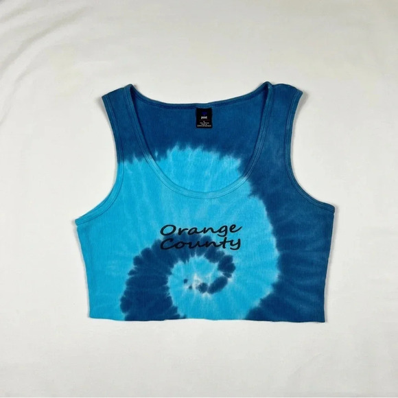 Y2K Tie Dye Super Crop Tank Top - Picture 2 of 5